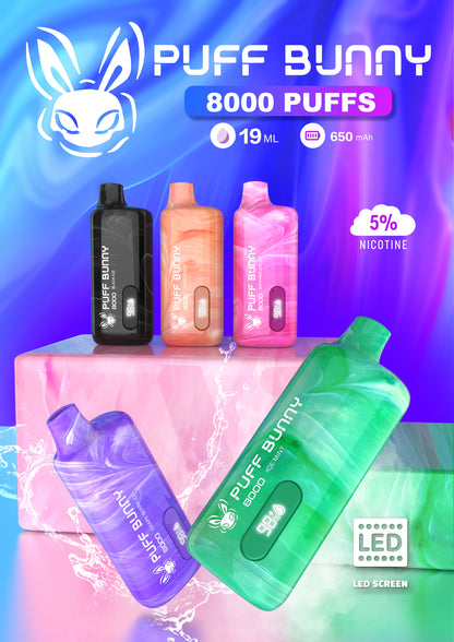 Puff Bunny 8000 Puffs - 6 Pack - Vapes Xpress