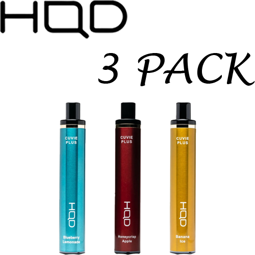 HQD Cuvie Plus 1200 Puffs Disposable - 3 Pack - Vapes Xpress