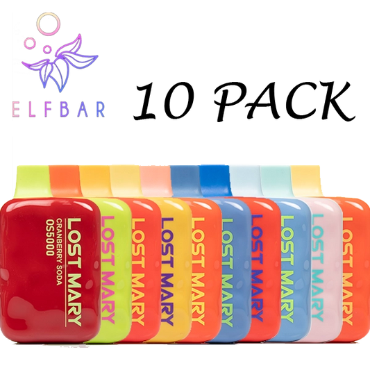 Elf Bar Lost Mary OS5000 Puffs Disposable Vape - 10 Pack - Vapes Xpress