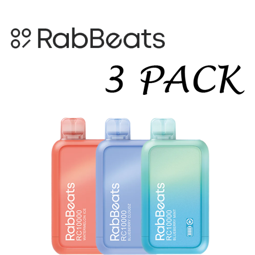 RabBeats RC10000 Disposable Vape 5% Nicotine – 3 Pack - Vapes Xpress