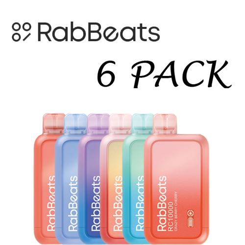RabBeats RC10000 Disposable Vape 5% Nicotine – 6 Pack - Vapes Xpress