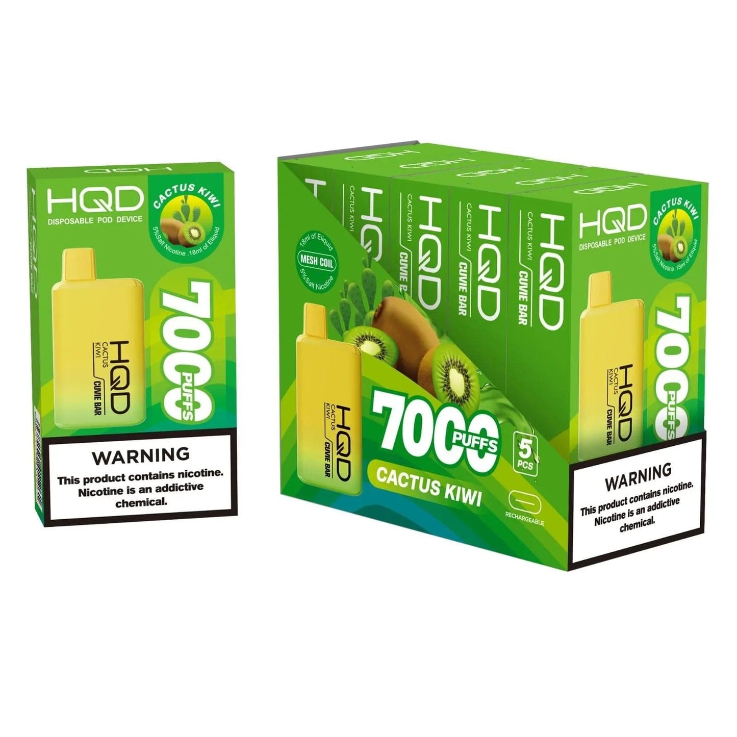 HQD Cuvie Bar 7000 Puffs Disposable Vape - 3 Pack - Vapes Xpress